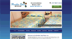 Desktop Screenshot of boulderopalmotorinn.com.au